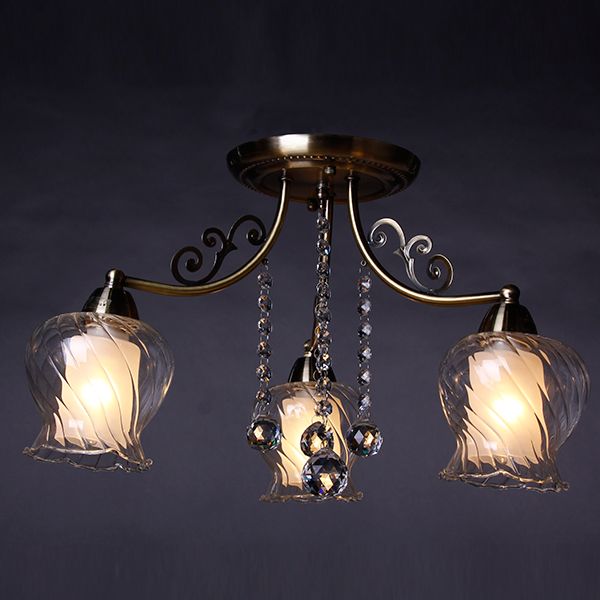 Люстра Accento Lighting Levanto ALHu-DL16754-3C античная латунь