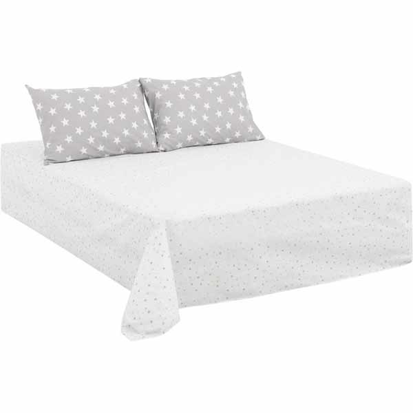 Комплект постельного белья полуторный Underprice Star gray