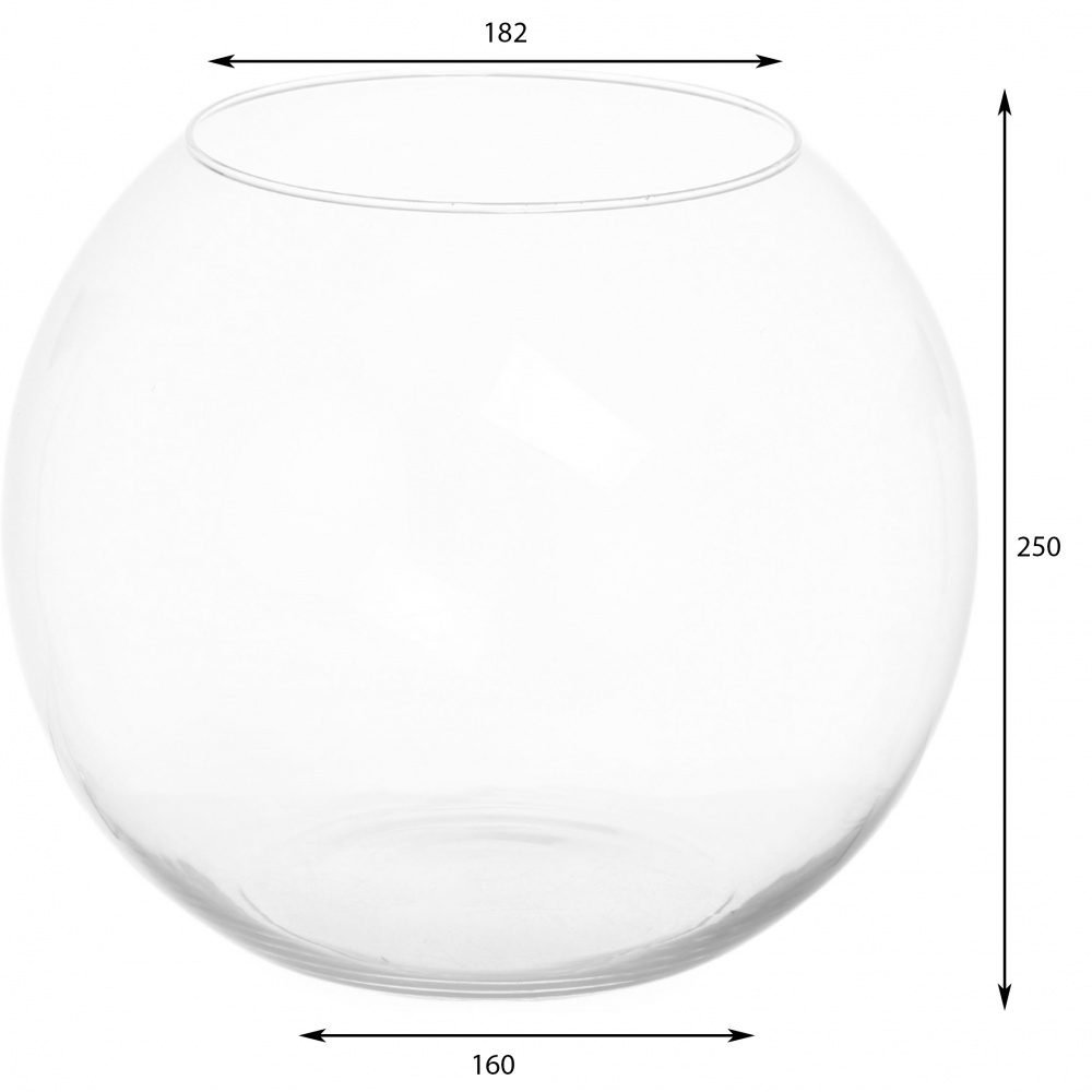 Ваза-аквариум Wrzesniak Glassworks 24,5 см прозрачная 17-106B