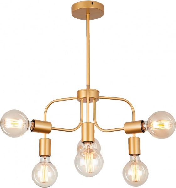 Люстра підвісна Strotskis Avion 6x40 Вт E27 золото 70058/6 
