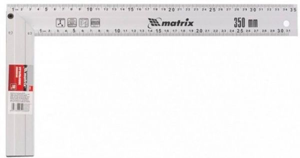 Кутник MTX 350х150 мм Алюмінієвий, литий 324739