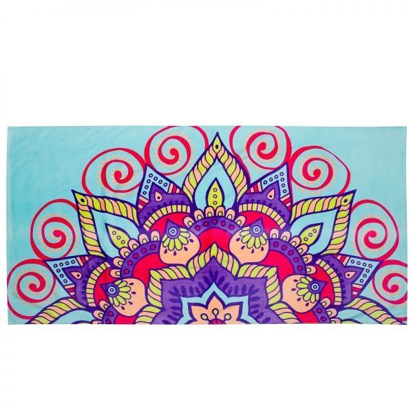 Полотенце Сказочные цветы на голубом 75x150 см Home Line 