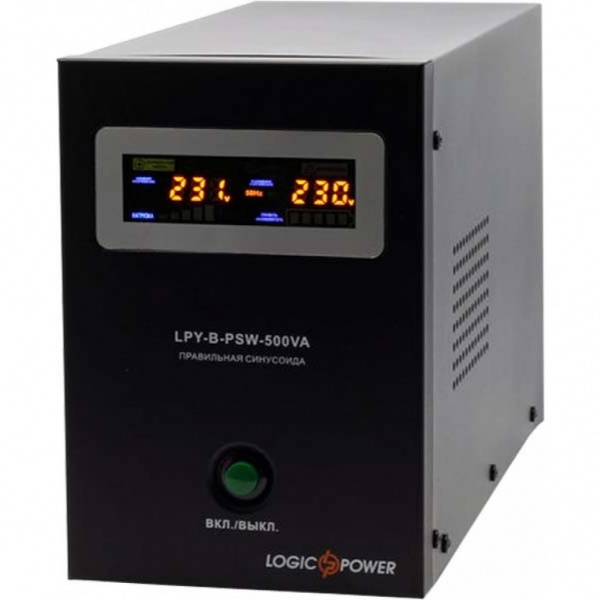 Источник бесперебойного питания (ИБП) LogicPower LPY-B-PSW-500VA+ (350Вт)5A/10A 4149