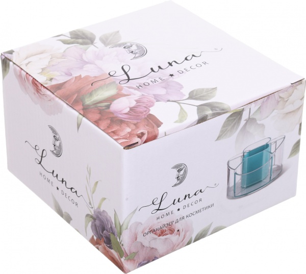 Органайзер для косметики Luna 14,8x14,8x9,2 см бирюза 