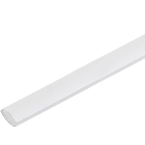 Штапик ПВХ радиальный ОМіС декоративный 10х10х2750 мм белый