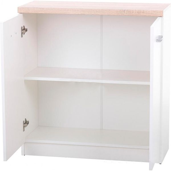 Комод Top Mix Kom 2D 800х330х850 мм дуб сонома/белый