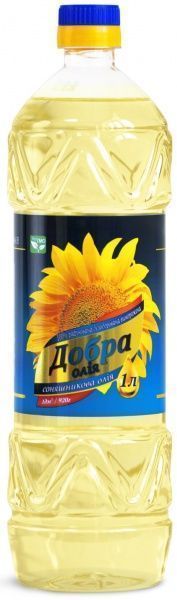 Олія соняшникова Добра олія рафінована Добра олія 1 л 