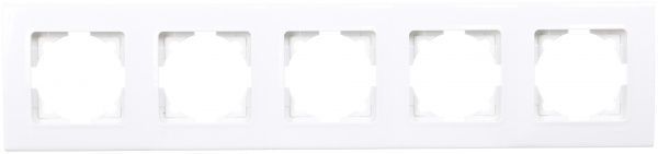 Рамка пятиместная Viko Linnera универсальная белый 90480005