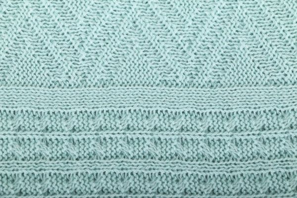 Плед ажурний 130x170 см світло-блакитний Прованс 