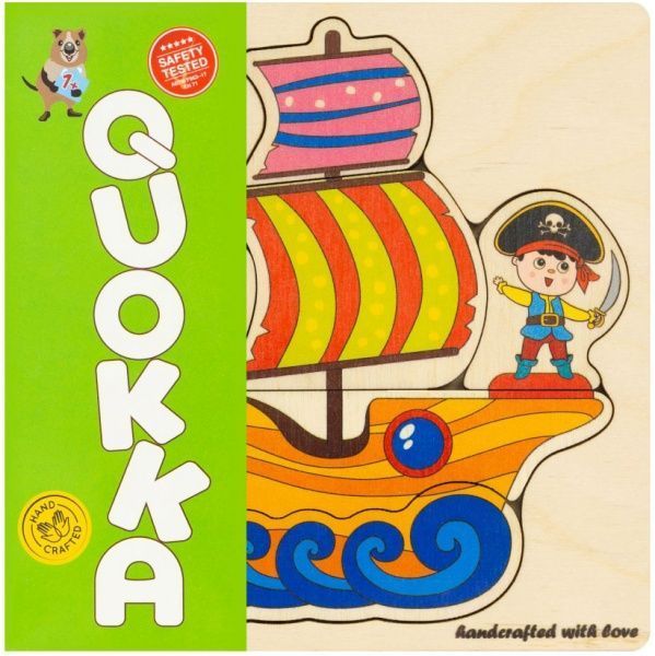 Пазл дерев’яний Quokka Корабель пірат 6333894