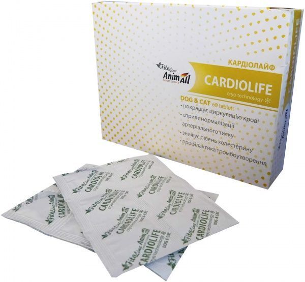 Таблетки для кошек и собак AnimAll FitoLine Кардиолайф 60 шт.