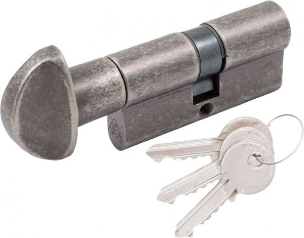 Циліндр Cortellezzi 117F 30x30 ключ-вороток 60 мм античне залізо