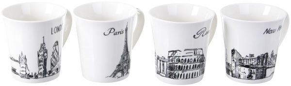 Чашка Travels Paris 380 мл фарфор Fiora