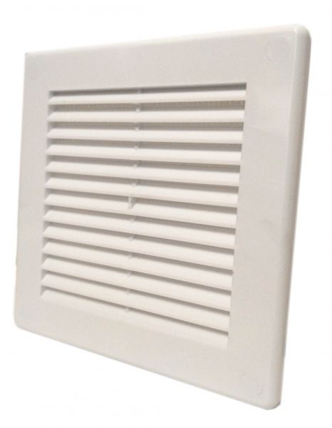 Решетка для вентиляции К-15 150x150 мм пластик белый