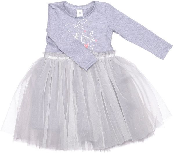 Платье Luna Kids р.116 серый меланж 
