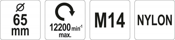 Щітка торцева 65 мм YATO YT-47785