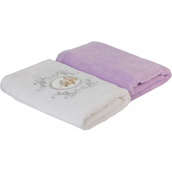 Набор полотенец La Nuit Stasia сиреневый/белый 2 шт