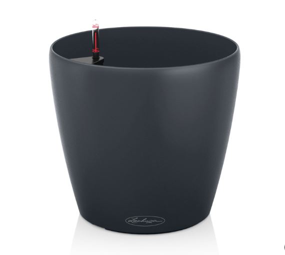 Кашпо Lechuza Classico Color 28 круглий 9л сірий (13204) 