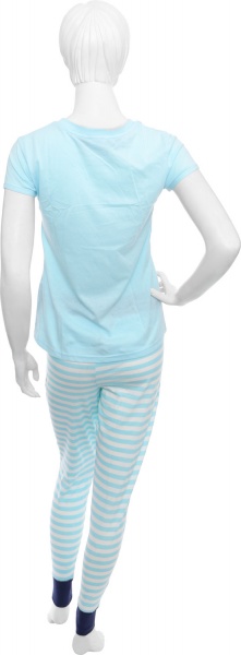 Комплект домашній La Nuit Bear р. L біло-блакитний 