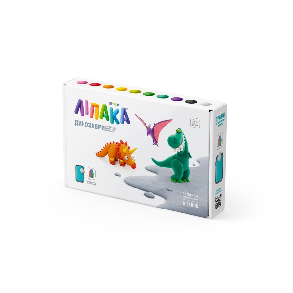 Набор для лепки Lipaka Птеродактиль, Трицератопс,Тираннозавр 60032-UA01