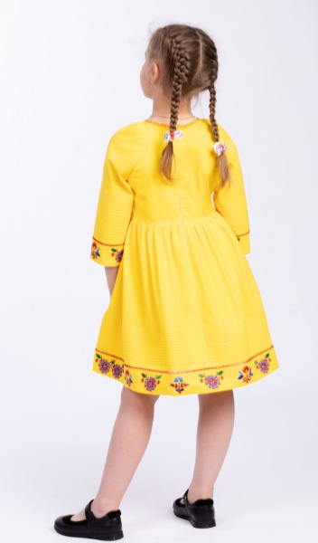 Платье Эдельвика р.146 желтый 108-22/00 
