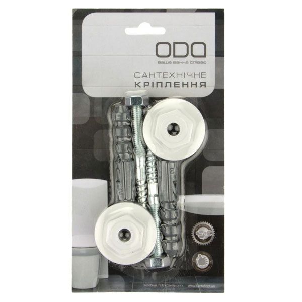 Крепления для умывальника к стене с эксцентриками и болтами 8x100 мм