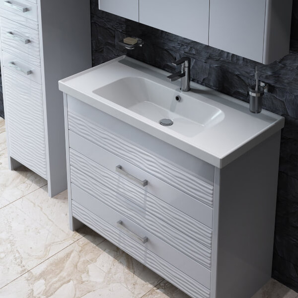 Тумба с умывальником Аква-Родос Лотос 100 Frame 100 см