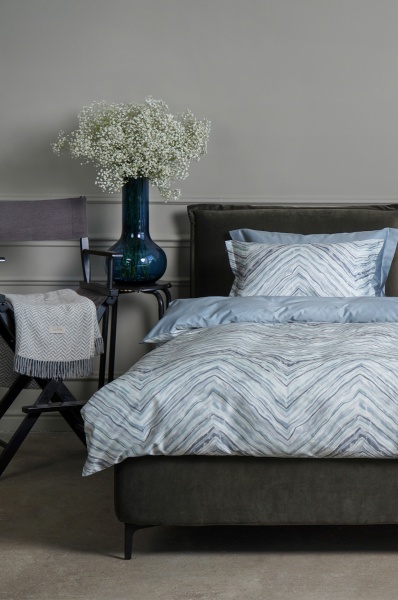 Комплект постельного белья Novel Dunes семейный голубой с рисунком Decoflux 