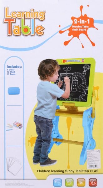 Доска-столик Shantou для творчества многофункциональный флуоресцентный синий YM884