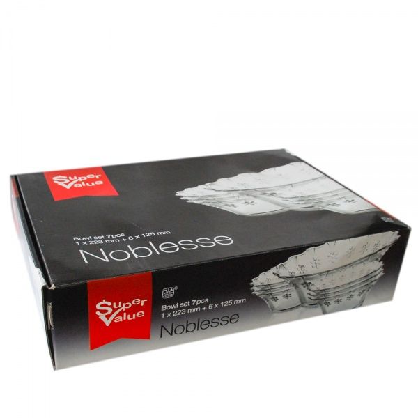 Набор салатников стеклянных Noblesse 7 шт. Super Value