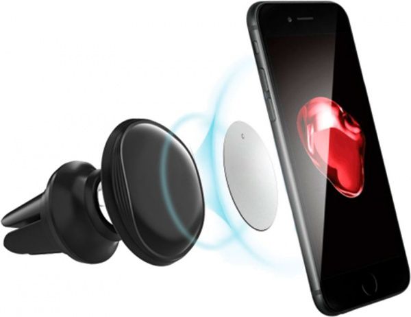 Автотримач для телефону магнітний ColorWay VENT-4 CW-CHM09-BK (4823108606945)