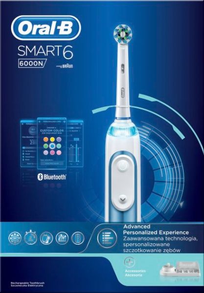 Электрическая зубная щетка Oral-B Smart 6 6000n D 700.535.5XP CR