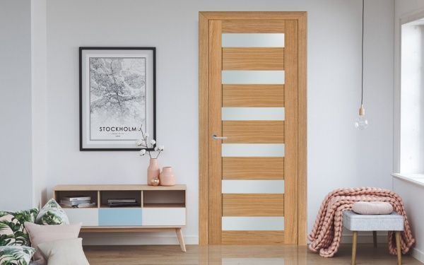 Дверне полотно Terminus №136 ПО 600 мм дуб світлий 