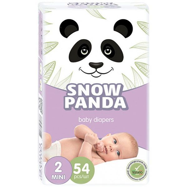 Підгузки Сніжна Панда дитячі Mini 3-6 кг 54 шт.