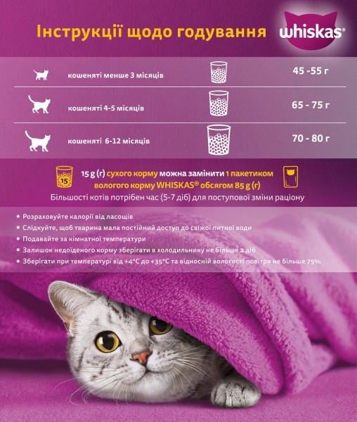 Корм сухой Whiskas с курицей 300 г