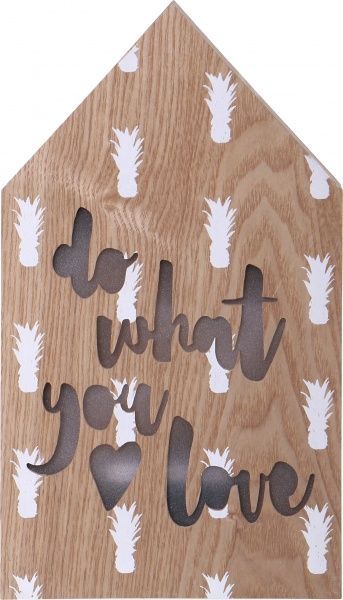 Декор настенный LED do what you Love 29,7x17 см 