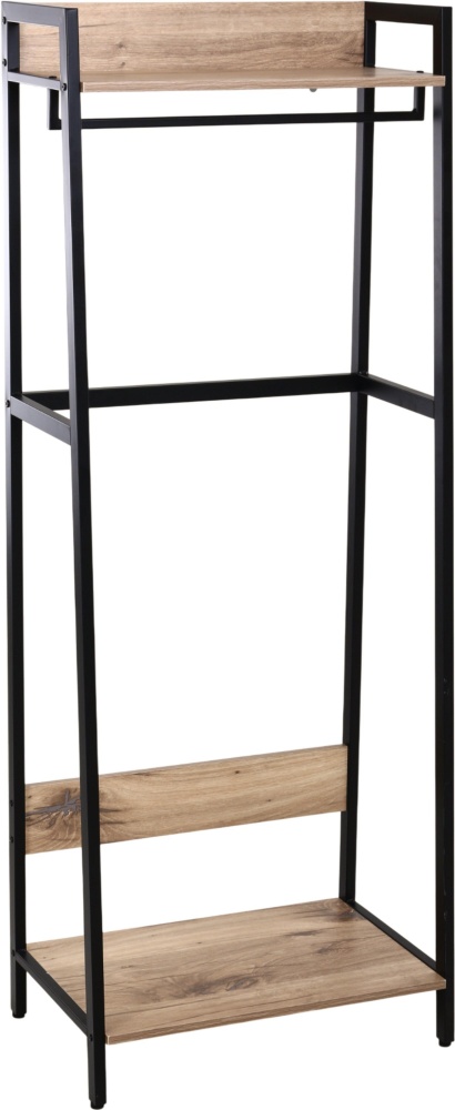 Вешалка Центр Меблів Твин с полкой под обувь 640х400х1690 мм черный/бежевый