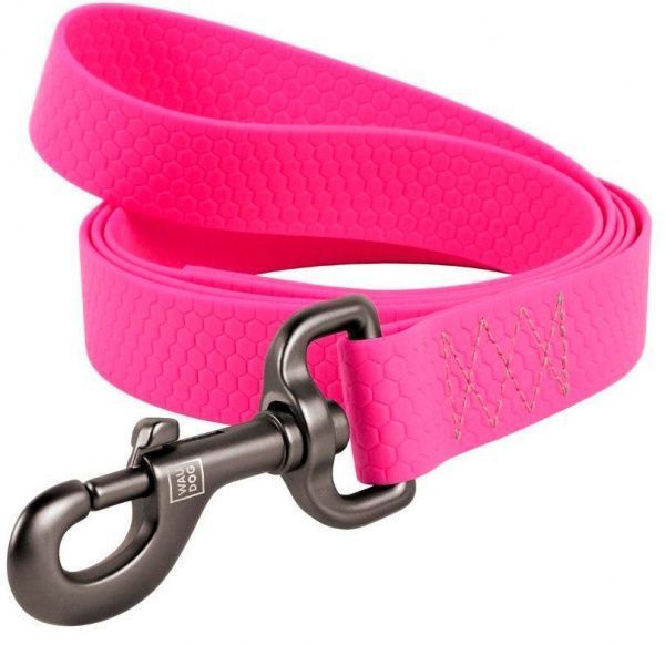 Повідець Waudog Waterproof водостійкий 183 см рожевий