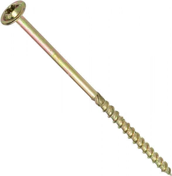 Шуруп конструкционный полукруглая головка ЦЖ 6x140 мм 1 шт. желтый цинк Expert Fix