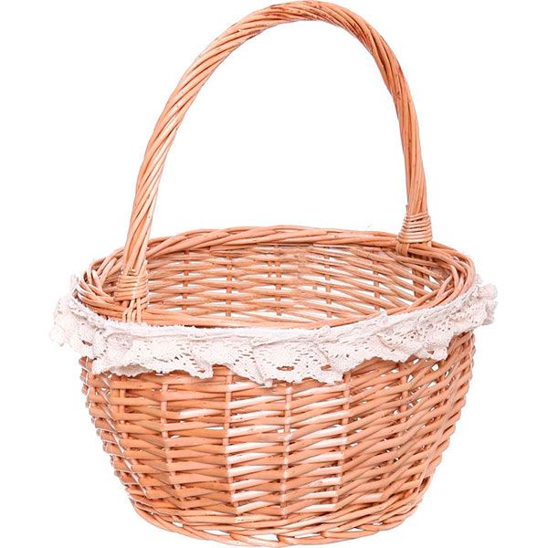 Корзина плетеная с текстилем 28/22х18/35 см Easter 16-4B-2 