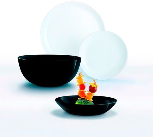 Сервиз столовый Diwali Black & White 19 предметов P4360 Luminarc