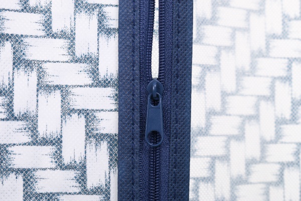 Чехол для одежды Плетение Vivendi 105x60 см белый с синим