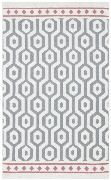 Килим Ekohali Arya AR 17 Grey Pink 120x180 см двосторонній 