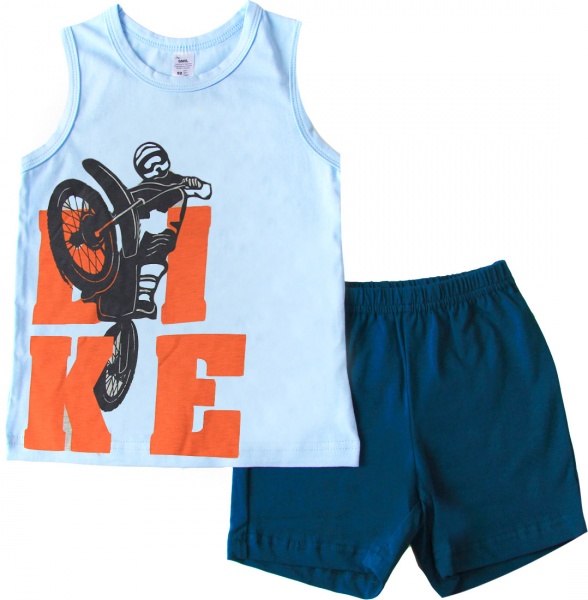 Піжама для хлопчиків Smil р.134 блакитний із синім 104680 