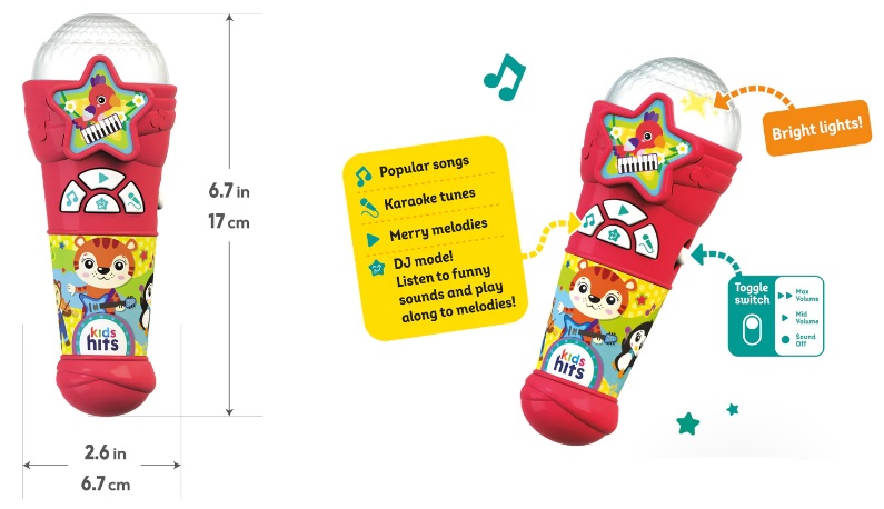 Микрофон Kids Hits KH16/004