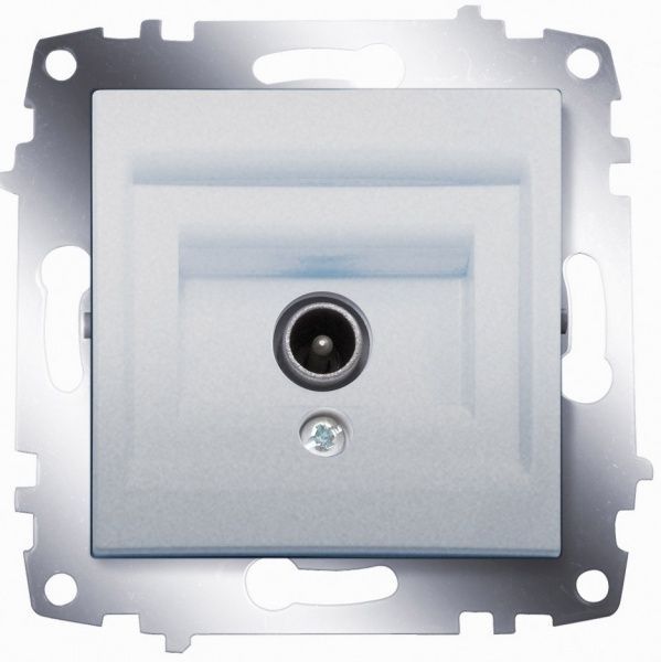 Розетка TV ABB Cosmo без сопротивления серый металлик 619-011000-274