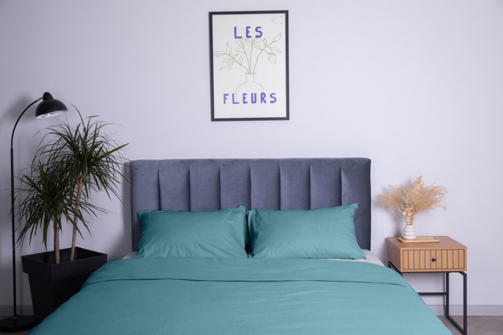 Комплект постільної білизни Mono поплін 2,0 зелений Luna