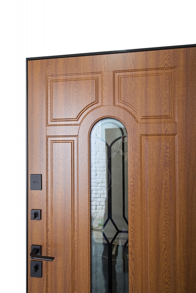 Дверь входная Abwehr MG3 (487+487)(Vс)(СПЗ)(К55) 096L(ЗД+РТ)+(ЗД) NEW дуб золотой 2050x960 мм левая