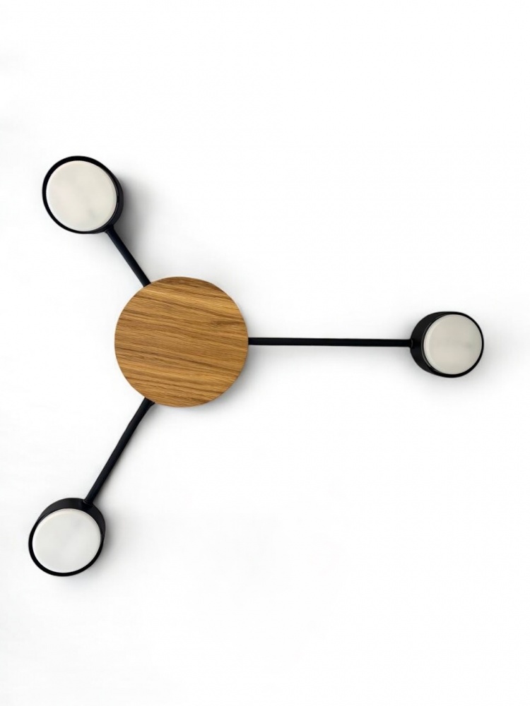 Люстра потолочная LIGHT SET SVITANOK 3xGX53 черный