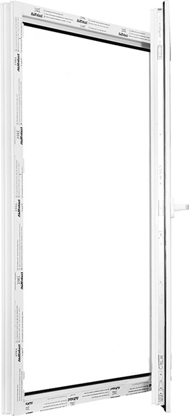 Окно поворотно-откидное ALMplast 60 880x1350 мм правое однокамерный стеклопакет 24 мм